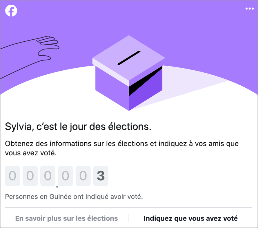 Election countdown screenshot