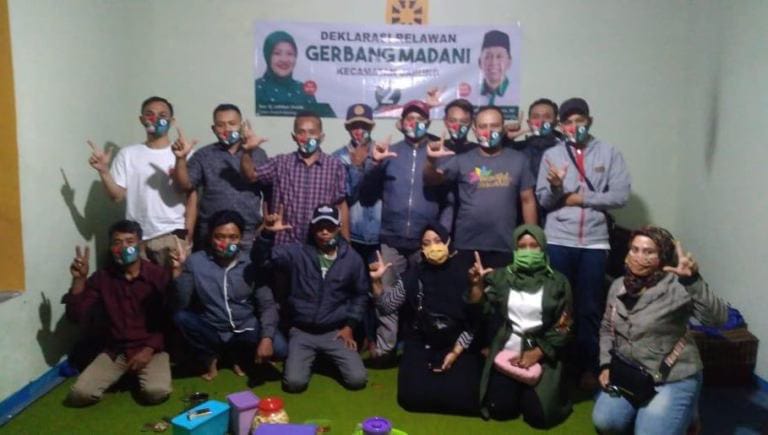 Relawan Gerbang Madani membantu kampanye LaDub dalam Pilbup Malang
