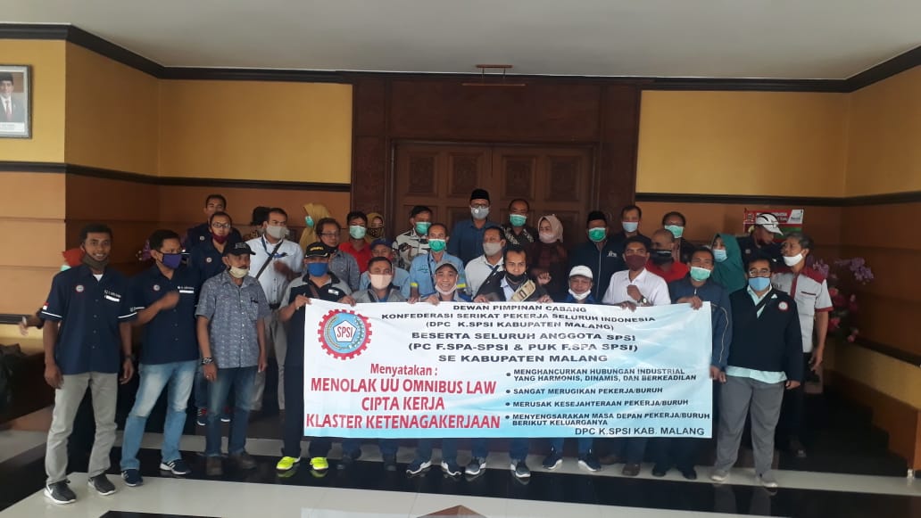 Spsi Kabupaten Malang Tolak Omnibus Law