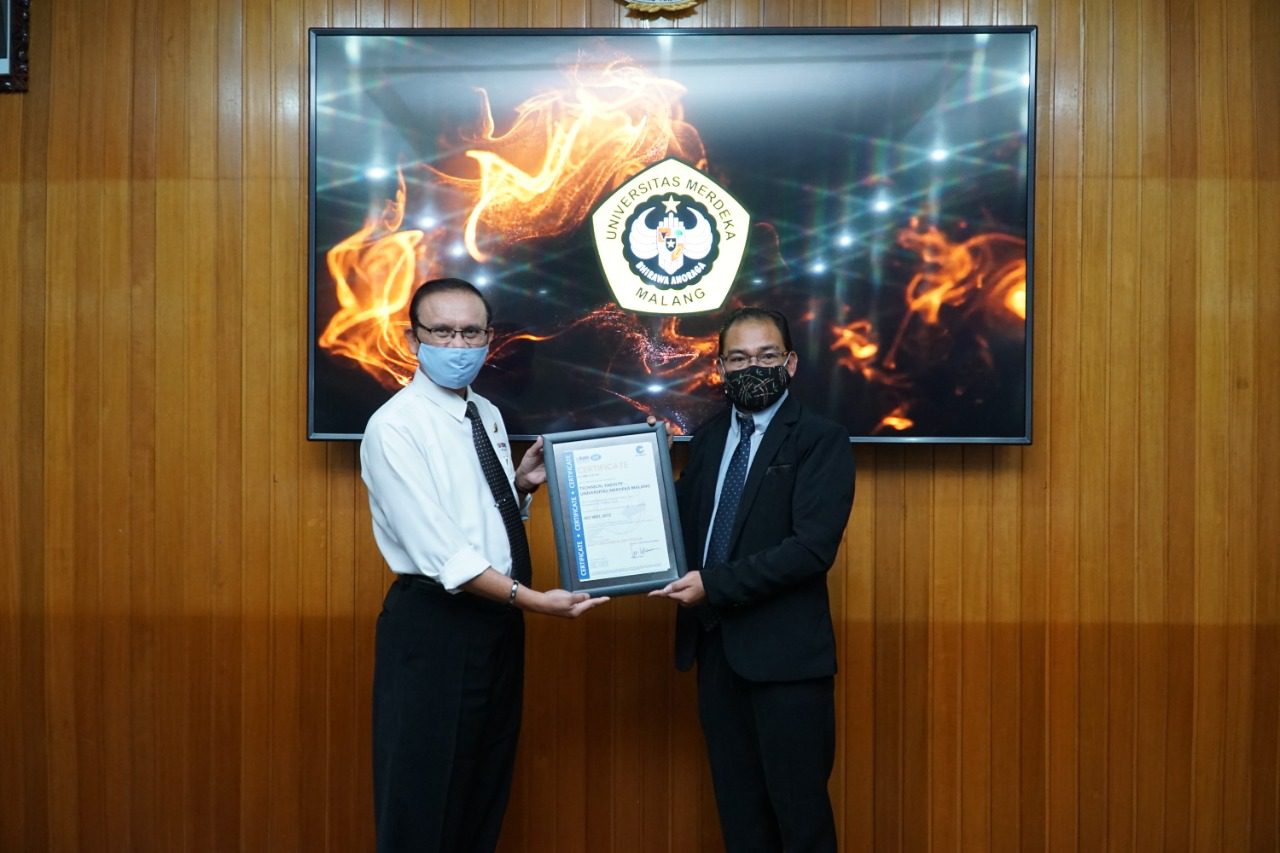 Fakultas Teknik UNMER Malang Meraih Sertifikat ISO 9001:2015