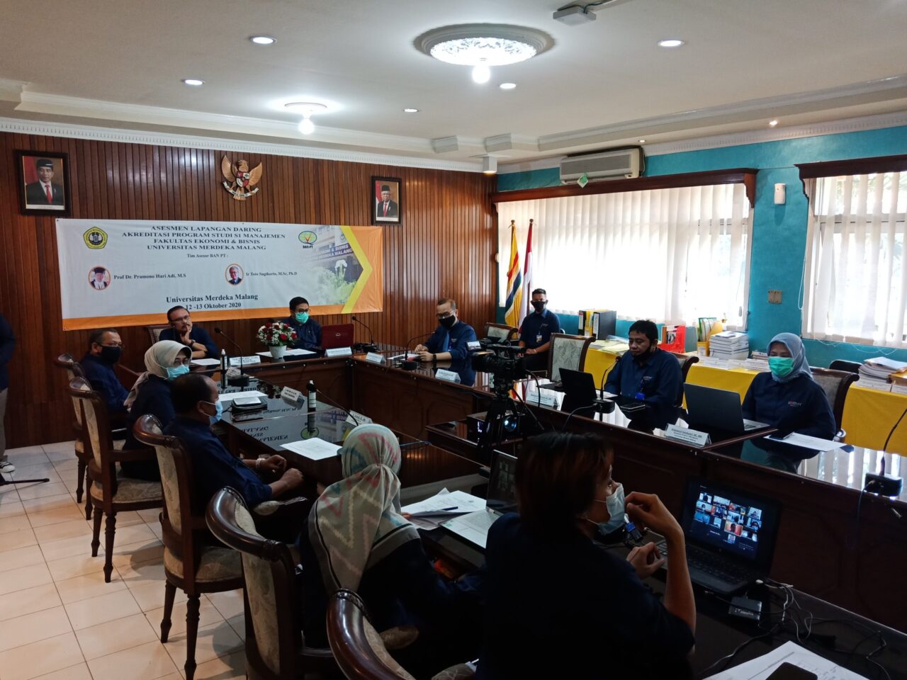 Prodi Manajemen FEB UNMER Malang Jalani Visitasi Akreditasi Secara Daring
