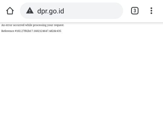 Situs Dpr Ri Tidak Bisa Diakses