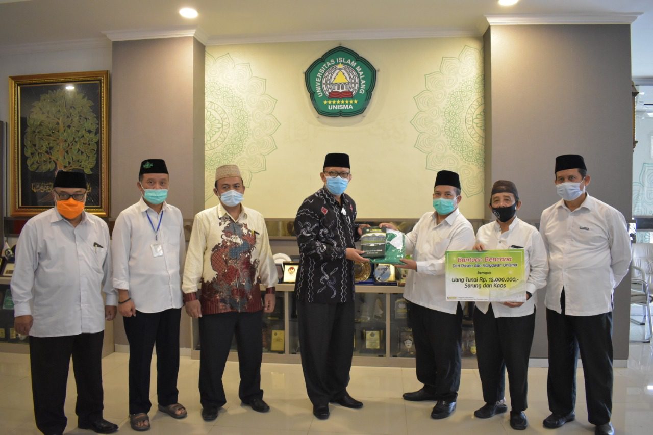 PEDULI SESAMA, UNISMA BERIKAN BANTUAN BENCANA ALAM - UNIVERSITAS ISLAM MALANG