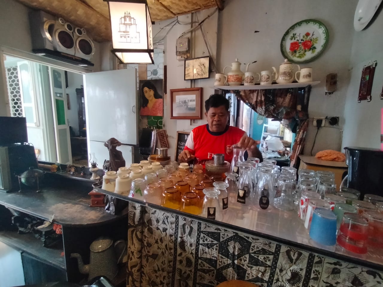 Hamur Kopi Mbah Ndut di Kayutangan Heritage