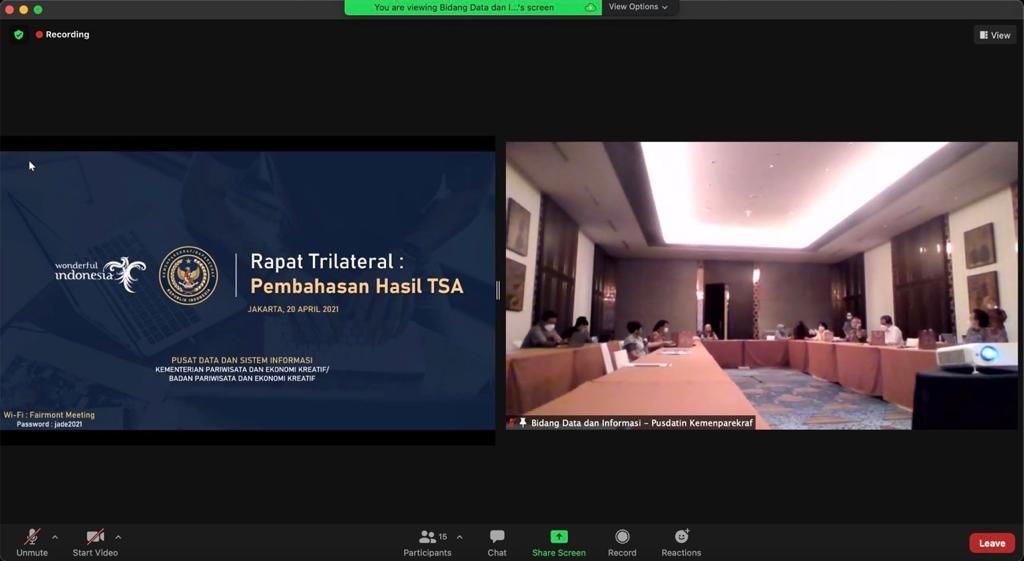 Siaran Pers : Kemenparekraf Tekankan Pentingnya Data sebagai Indikator Capaian Kerja Sektor Parekraf - PEDULI COVID19