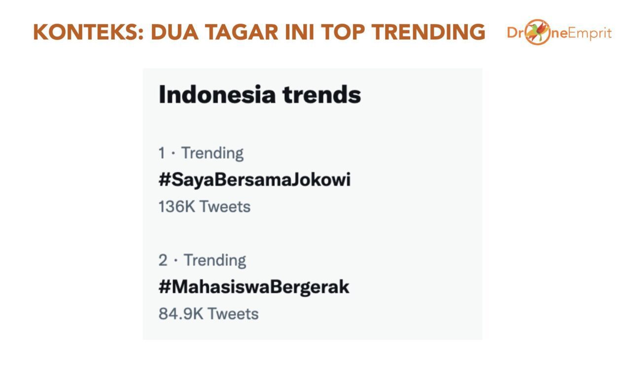 Adu Tagar #MahasiswaBergerak vs #SayaBersamaJokowi