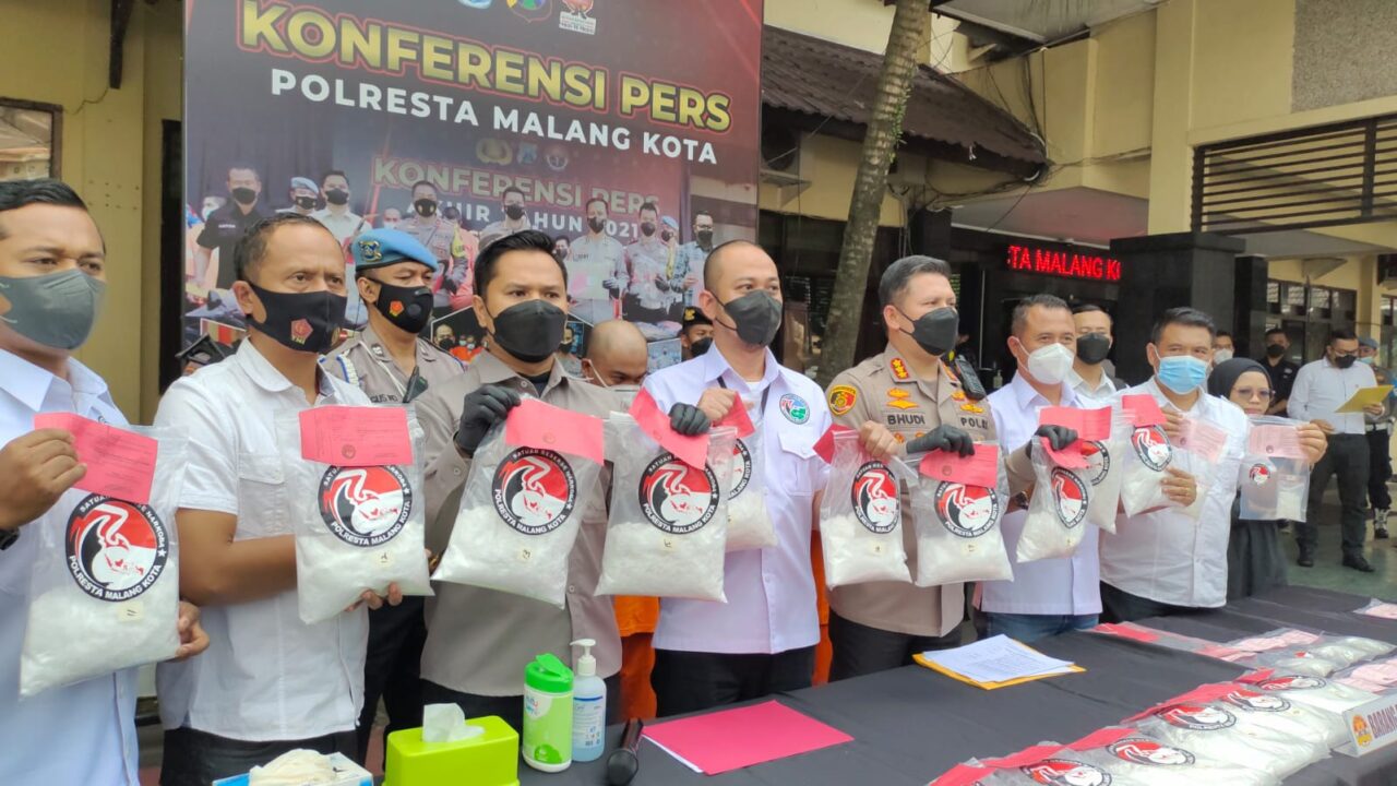 Polres Nganjuk Tangkap Dua Bandar Narkoba, Terancam Hukuman Seumur Hidup