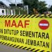 Penutupan jalan Sudimoro Kota Malang, Jumat (2/12/2022) (blok-a/Helen)