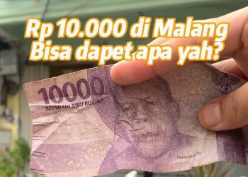 Uang Rp 10 ribu di Kota Malang kini kemungkinan tidak bisa dibuat beli makanan.