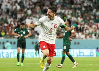 Polandia unggul atas Arab Saudi di Piala Dunia 2022. (Getty Images/Lars Baron)