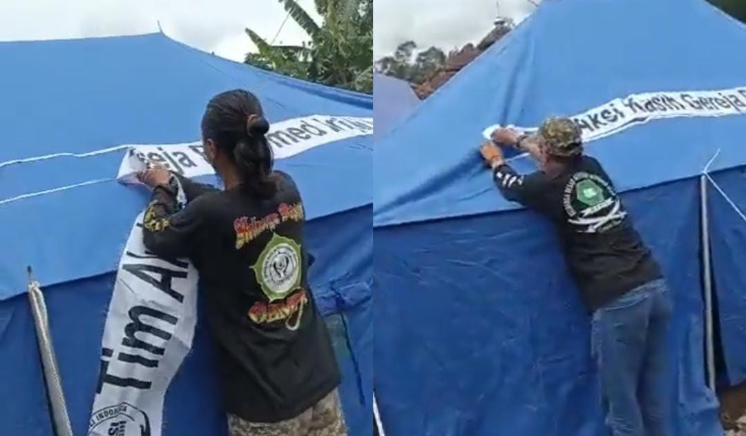 pencopotan logo tim aksi kasih GRII