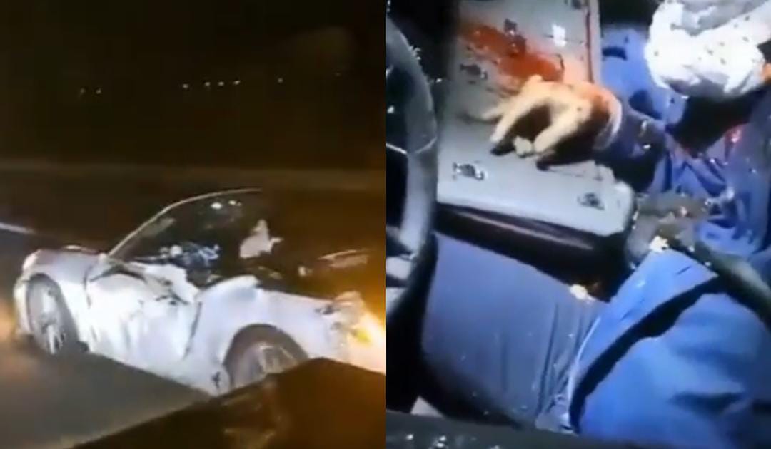 Porsche a14 accident