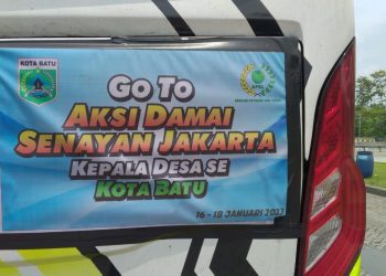 APEL Batu pertanyakan UU Desa No 6 Tahun 2014 langsung ke pusat di Jakarta, hari ini Senin (16/1/2023). (Kepala Desa Beji for blok-a.com)