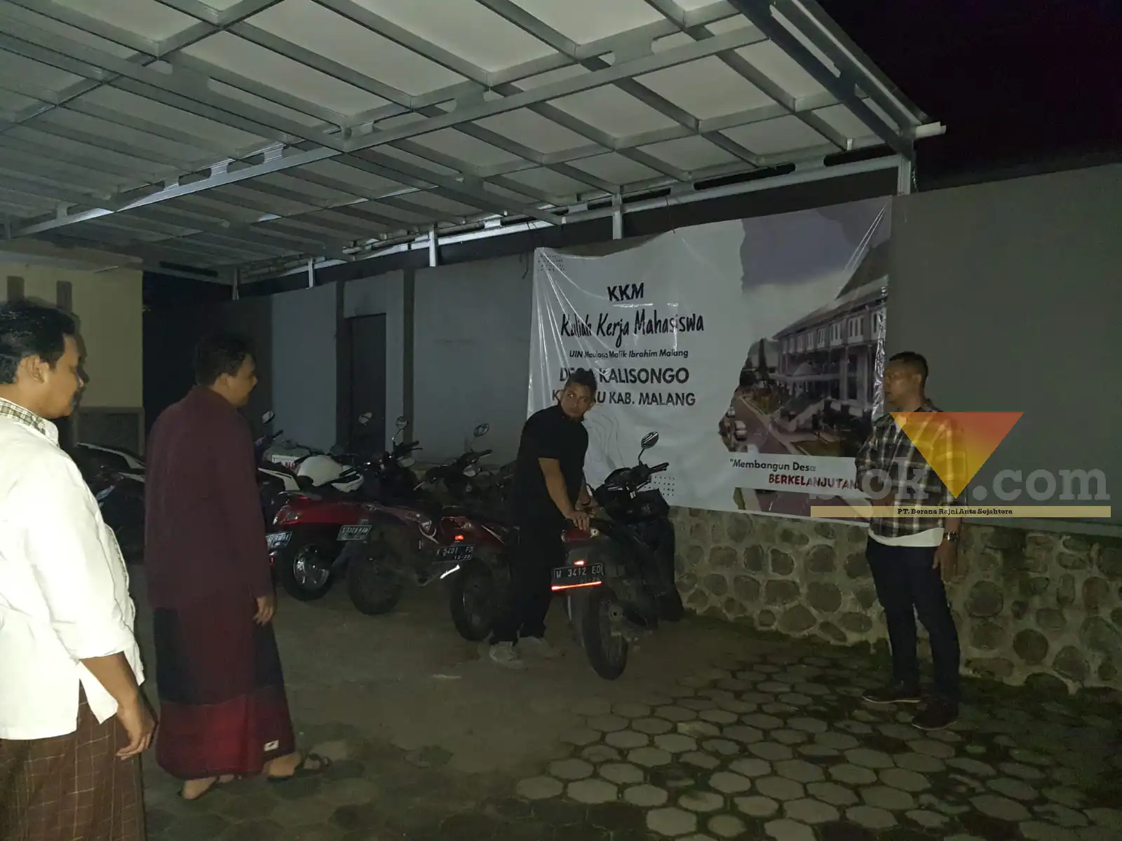 Lokasi pencurian sepeda motor mahasiswa KKN asal UIN Malang di Kecamatan Dau Kabupaten Malang, Jumat (20/1/2022) Subuh tadi (blok-a/Putu Ayu Pratama S)