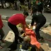 Evakuasi kecelakaan di depan taman Kendedes Kota Malang, Jumat (30/1/2023) (Kanit Gakkum Polresta Malang Kota)