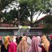 Situasi upacara peringatan HAB Ke-77 di MAN 2 Kota Malang pada Selasa (3/01/2023). (blok-a.com/Putu Ayu)