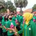 Gubernur Jatim Khofifah Indar Parawansa usai membuka Puslatda 100 ke-5 di halaman Gedung Negara Grahadi, Jumat (6/1/2023).(KONI Jatim)