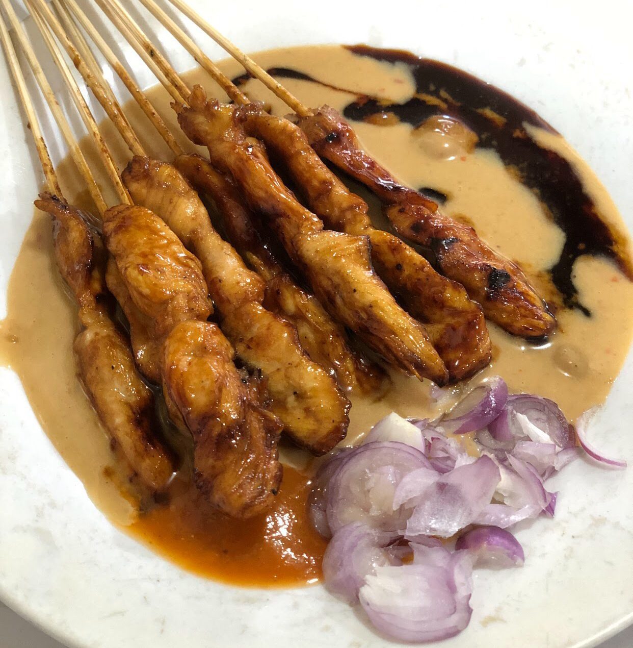 Caption : Sate Ponorogo Pak Siboen di Jalan Kawi, Klojen, Kota Malang (Blok-a.com / Putu Ayu Pratama S)
