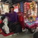 Suwondo penyandang disabilitas asal Pujon Malang bersama motor roda tiga dari bantuan Kemensos, Jumat (19/1/2023) (blok-a/Putu Ayu Pratama S)