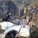 Penampakan puing pesawat yang jatuh di Nepal (Reuters/Bijay Neupane)
