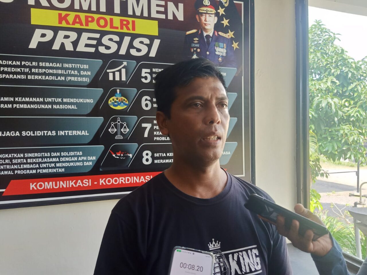 Kapolsek Giri, AKP Endro Abrianto. (F/Aras Sugiarto/blok-a.com)