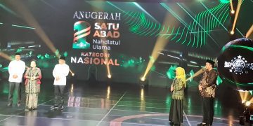 Anugerah 1 Abad Nahdlatul Ulama (NU) di Teater Tanah Airku, Taman Mini Indonesia Indah (TMII), Jakarta, Selasa (31/1/2023) malam.(doc. NU)