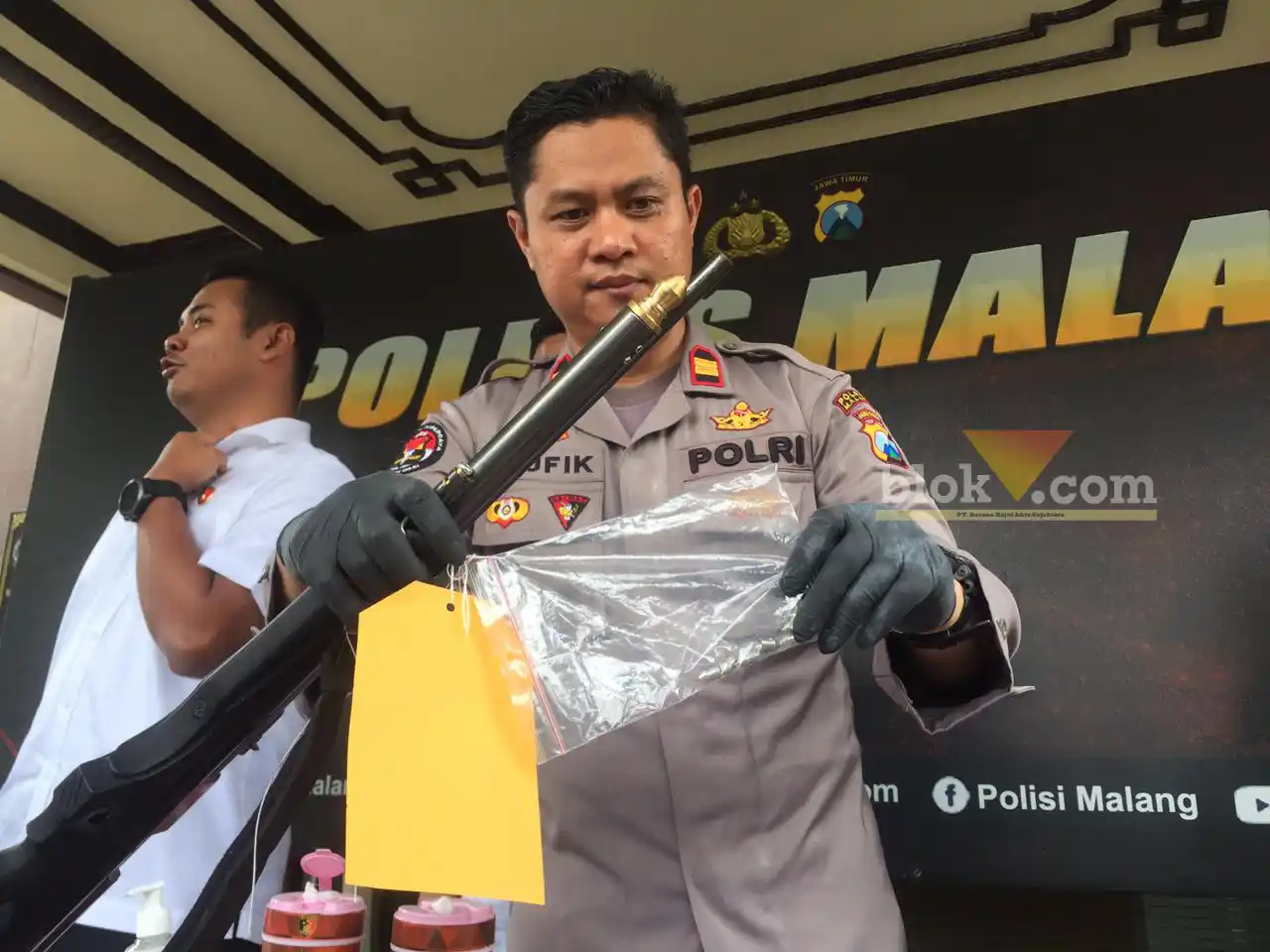 Senapan angin yang digunakan ayah tiri tembak anak tiri di Wonosari (blok-a/Putu Ayu Pratama S)