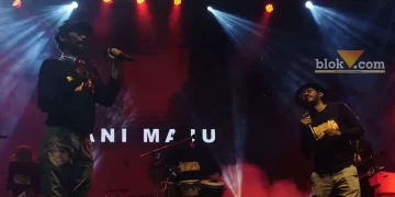 Caption: Tani Maju saat manggung di Festival Musik Anak Negeri, Sabtu (11/2/2023) (blok-a/Nasrul)