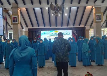 Pelantikan GOW oleh Wakil Bupati di Pendopo Agung Kabupaten Malang, Sabtu (04/02/2023) (Blok-a.com / Putu Ayu Pratama S)