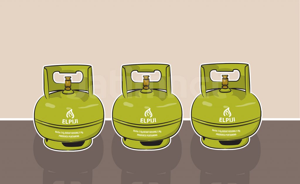 Ilustrasi gas elpiji 3 kilogram (titipku.com)