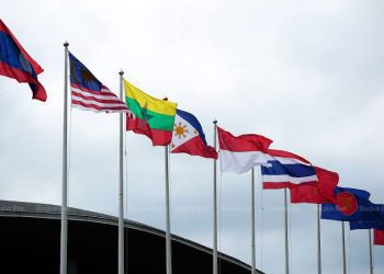 Ilustrasi bendera negara-negara ASEAN. (Bangkok Post)