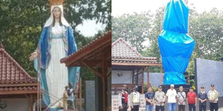 penutupan patung Bunda Maria