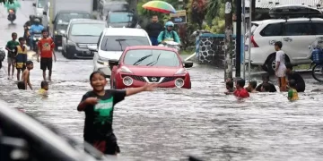 Ilustrasi: kondisi banjir di salah satu titik jalanan Kota Malang