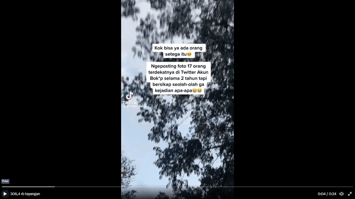 Tangkapan layar video penjelasan GM sebarkan 17 foto bugil wanita di Malang (Twitter)