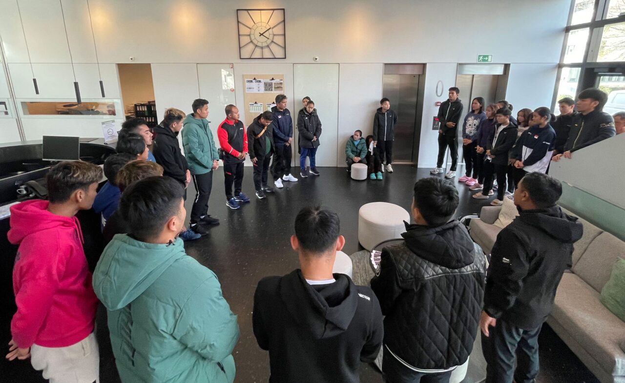 Dpa bersama untuk Syabda menjelang laga Swiss Open 2023. (Twitter/@INABadminton)