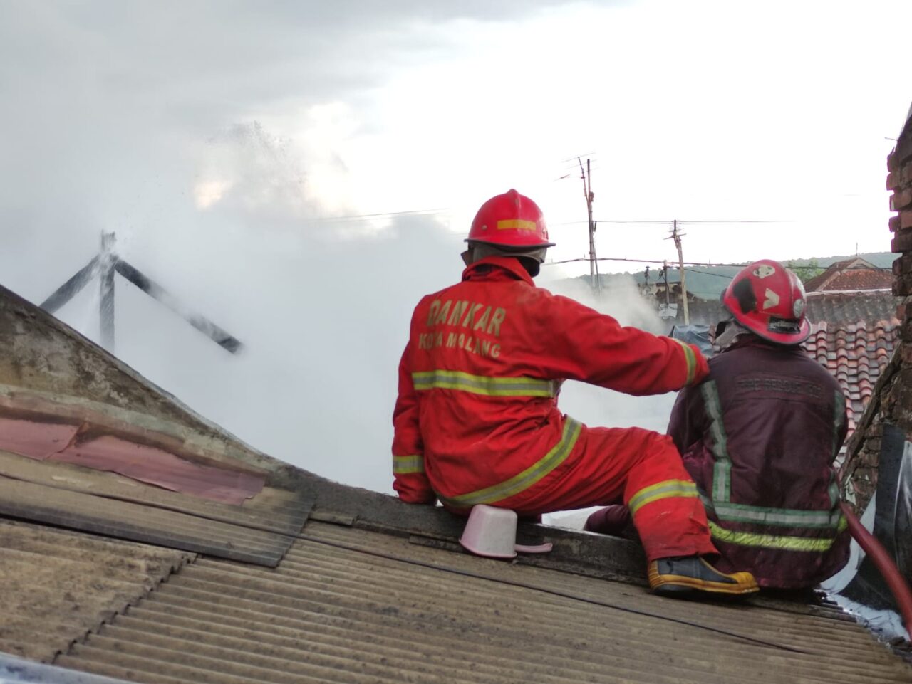 Lagi-lagi Korsleting Sebabkan Rumah di Polehan Kota Malang Terbakar