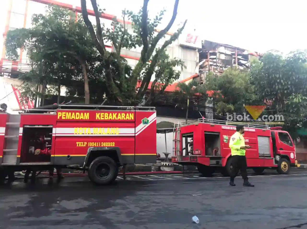 Kebakaran Malang Plaza, Selasa (2/5/2023) (blok-a/bob)