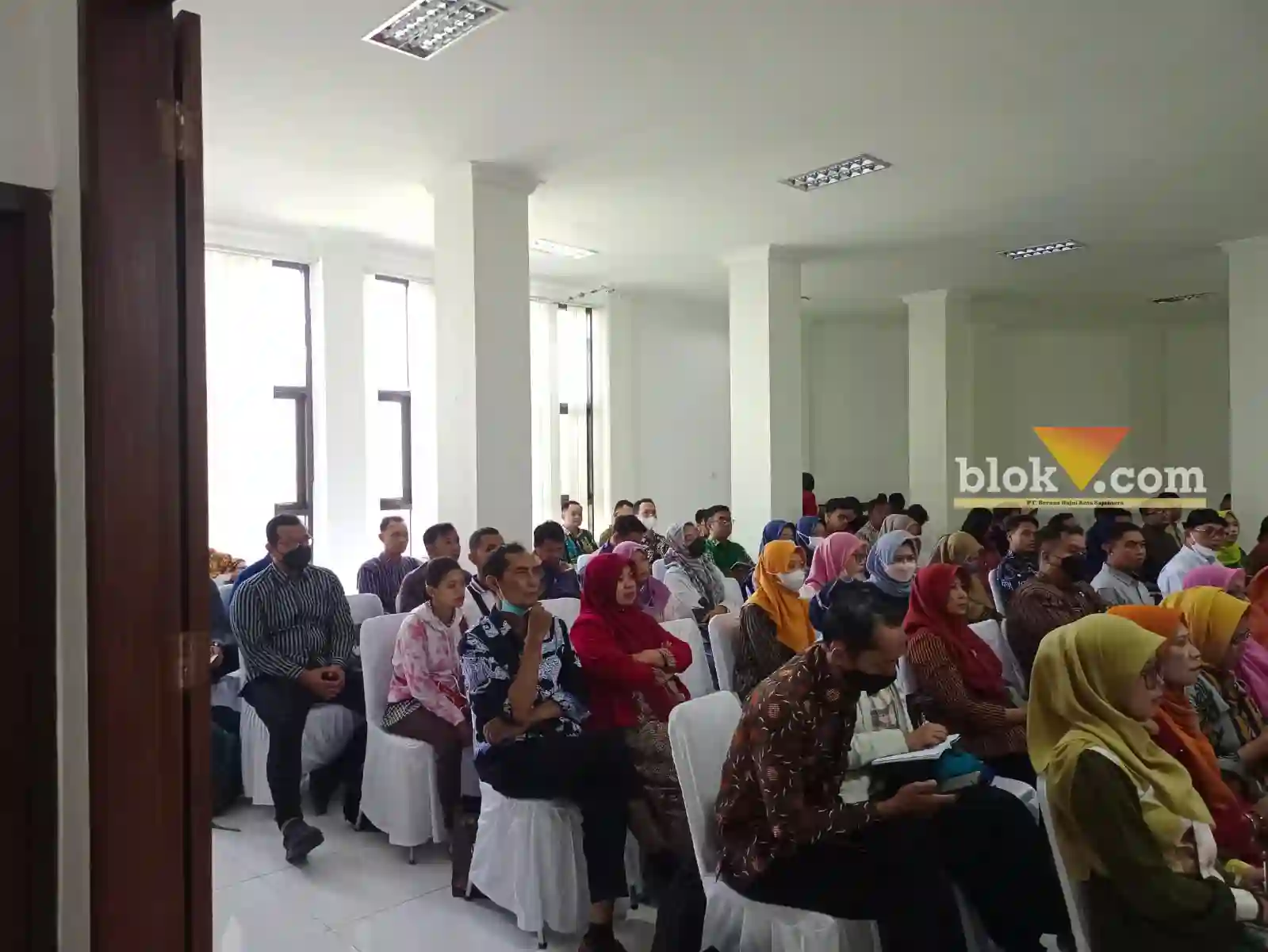 Guru mengikuti seminar di Museum Mpu Purwa Kota Malang, Kamis (4/5/2023) (Blok-a/Mike)