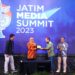Gubernur Khofifah membuka Jatim Media Summit 2023 di Whiz Luxe Hotel Spazio Surabaya, Rabu, (24/5/2023).