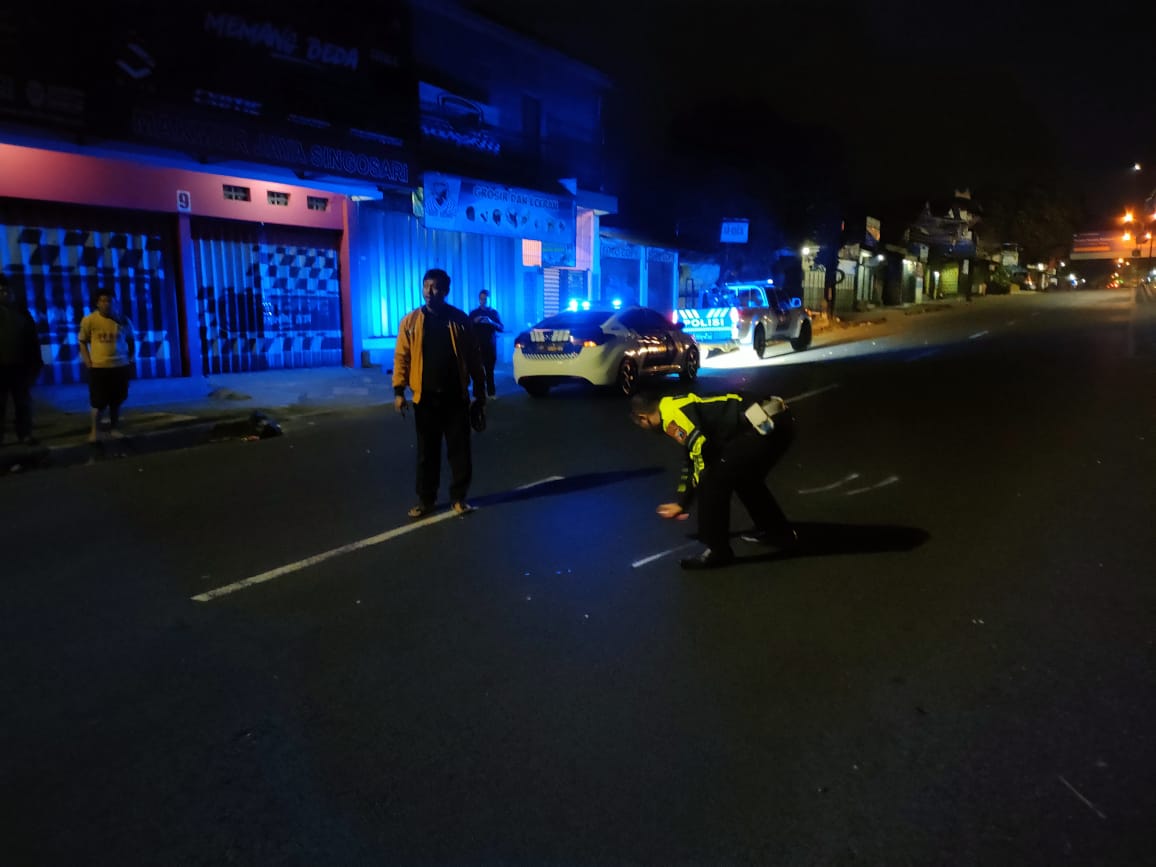 Lokasi tabrak lari di Singosari (dok. Kanit Gakkum Satlantas Polres Malang for blok-a)