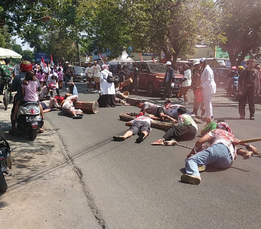 Gambarkan Sakitnya Dijajah Jepang, Warga Bunulrejo Malang Gelar Karnaval Hari Kemerdekaan