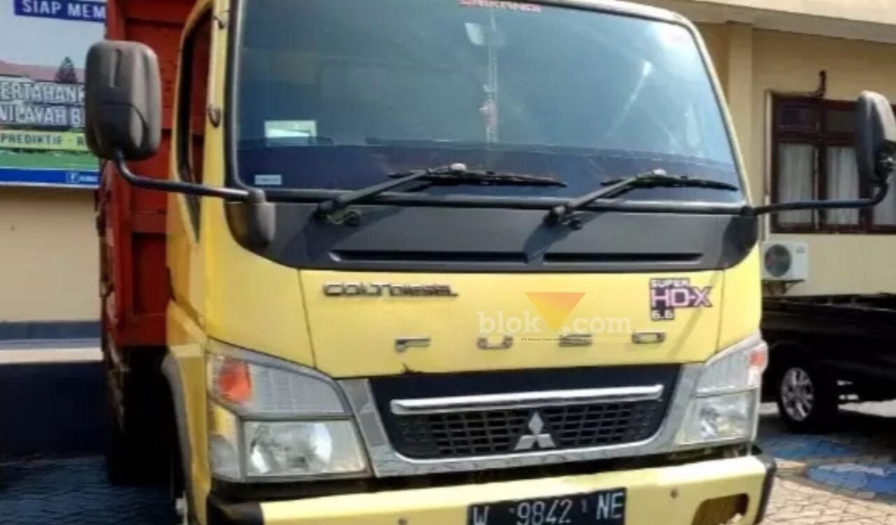 TBarang bukti tabrak lari diamankan di Polres Mojokerto. (blok-a.com/Syahrul)