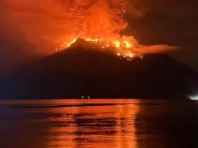 Gunung Ruang Sulawesi Utara Erupsi (dok.liputan6.com)
