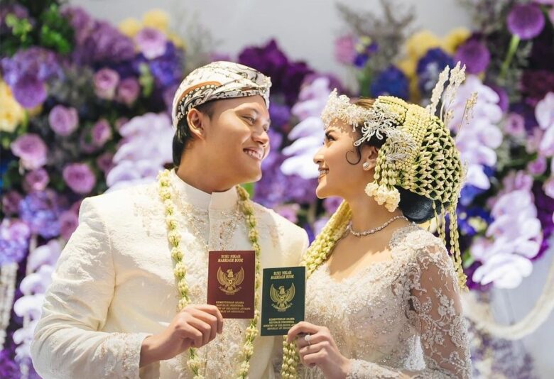 Pernikahan Mahalini dan Rizky Febian (foto: Instagram/@mahaliniraharja)