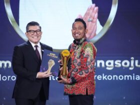 Achmad Fauzi usai acara penghargaan di Hotel Westin, Jakarta, pada Kamis (17/10/2024).