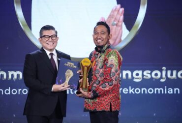 Achmad Fauzi usai acara penghargaan di Hotel Westin, Jakarta, pada Kamis (17/10/2024).