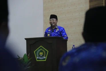 Pjs Bupati Mojokerto saat hadiri acara pembinaan Korp Pegawai Republik Indonesia di kantor Kemenag.(dokumen Kominfo)