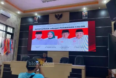Gambar Dua Paslon Peserta Pilbup Malang (blok-a.com/ Putu Ayu Pratama S)