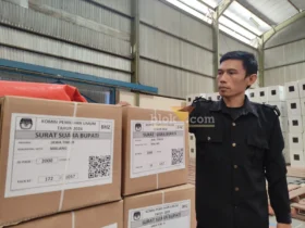 Surat suara untuk kebutuhan Pilkada Serentak 2024 di Gudang Logistik KPU Kabupaten Malang (blok-a.com/ Putu Ayu Pratama S)