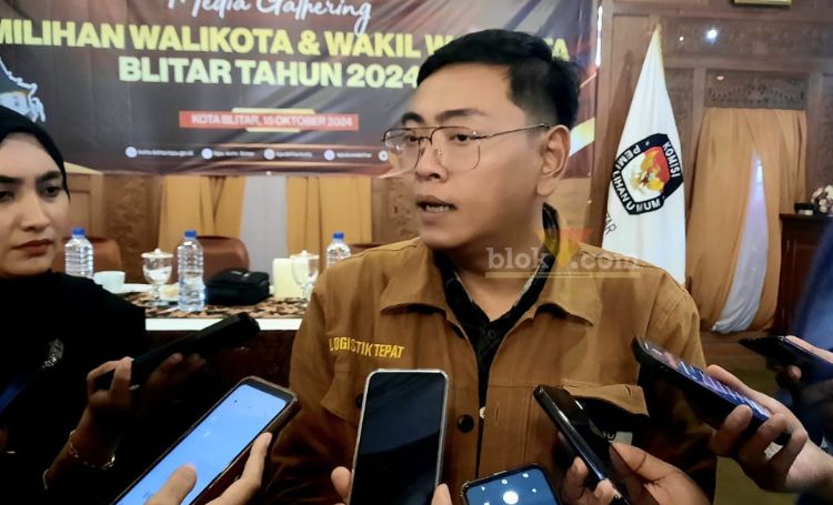 Ketua Komisi Pemilihan Umum (KPU) Kota Blitar Rangga Bisma Aditya.(blok-a.com/Fajar)